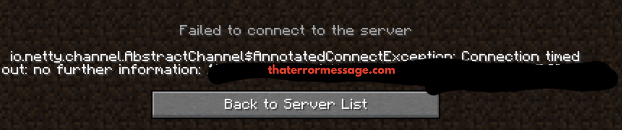 Io Netty Channel Abstract Channel Error Minecraft