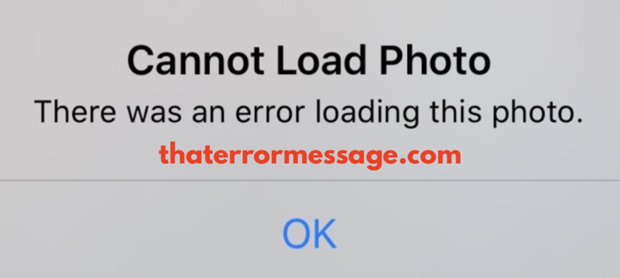 Cannot Load Photo Iphone