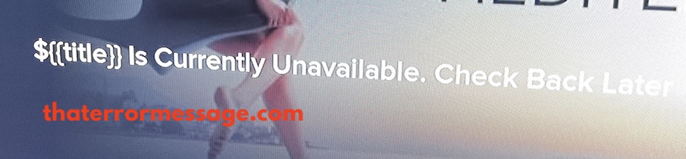 Title Is Currently Unavailable Sling Tv