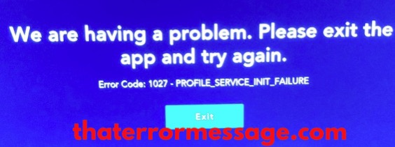 Error Code 1027 Profile Service Init Failure Disney Plus