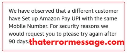 We Have Observed That A Different Customer Set Up Amazon Pay Upi Amazon