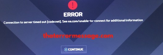 Connection To Server Timed Out Code Net Apex Legends