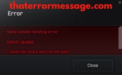 Game Update Handling Error 104005 Battle State Games