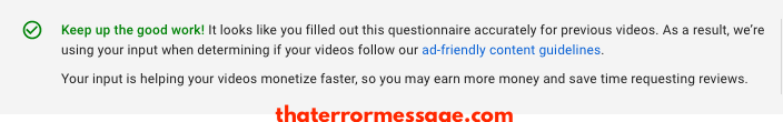 Youtube It Looks Like You Filled Out This Questionnaire Accurately For Previous Videos