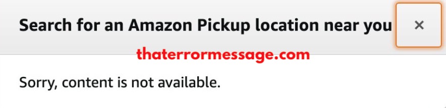 Sorry Content Is Not Available Amazon