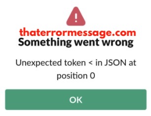 Unexpected Token In Json Position 0 Offerup