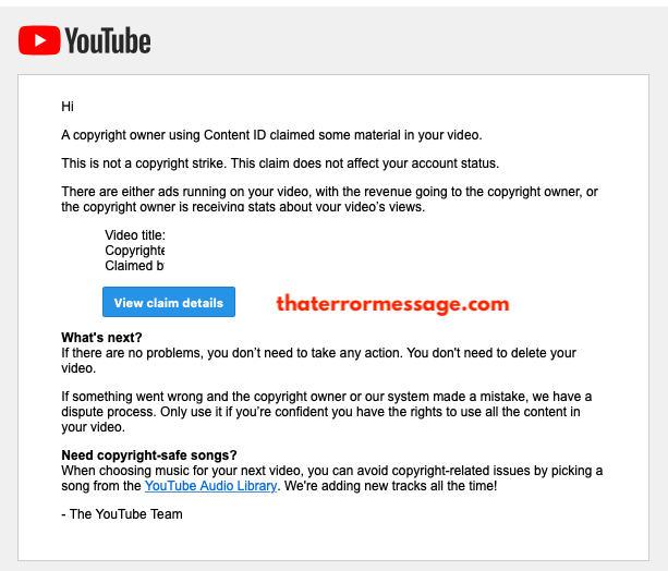 Youtube Copyright Owner Using Content Id Claimed Some Material In Your Video