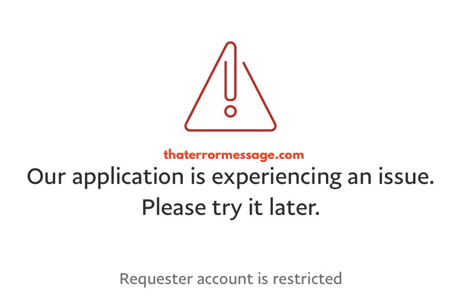 Our Application Is Experiencing An Issue Paypal