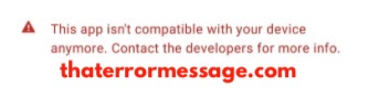 This App Isnt Compatible With Your Device Anymore Oneplus