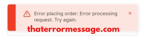 Error Placing Order Error Processing Request Try Again Zerodha