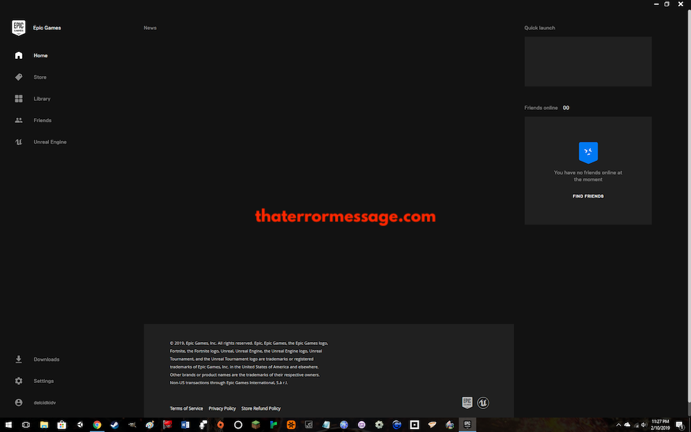 Epic Games Launcher Not Loading That Error Message