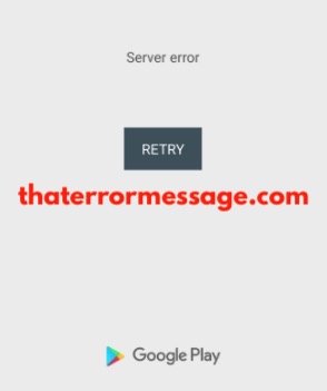 Server Error Google Play