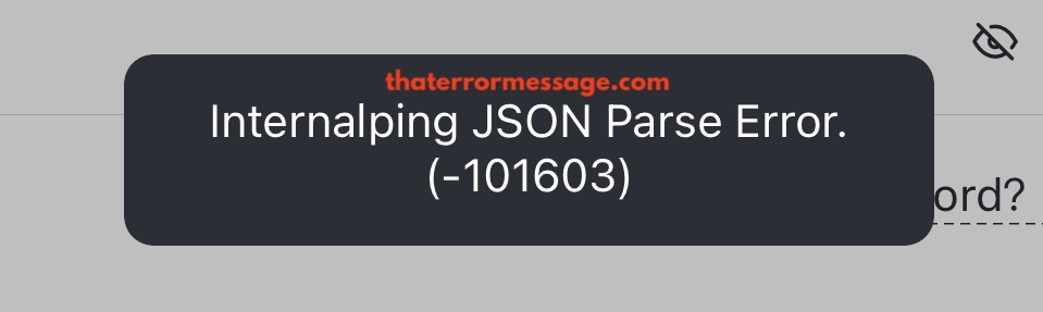 Internalping Json Parse Error 101603 Bitmart