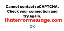 Cannot Contact Recaptcha