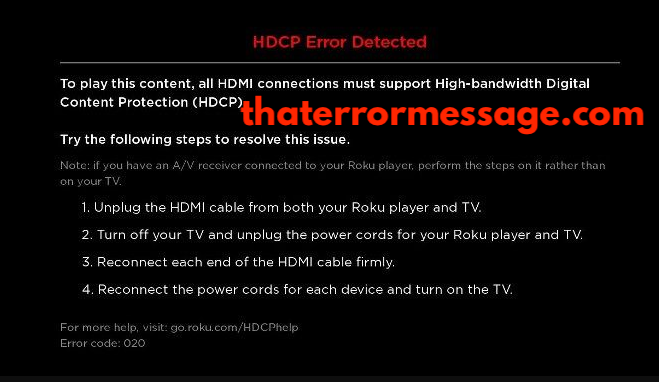 Hdcp Error Detected Foxtel