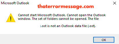 Cannot Start Microsoft Outlook