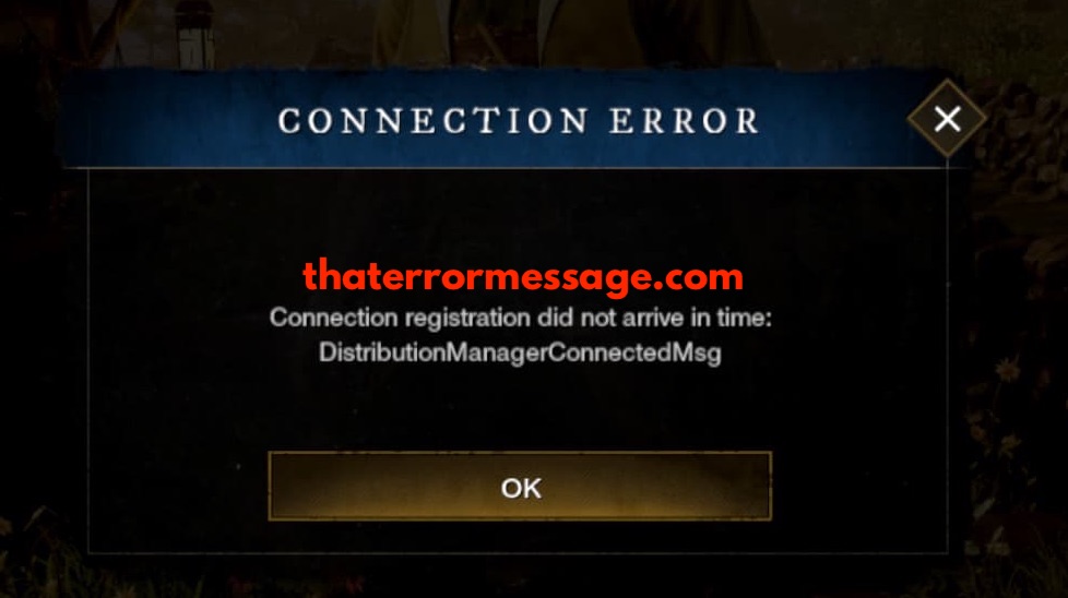 Connection Error New World