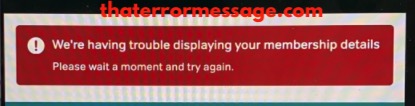 Trouble Displaying Membership Details Now
