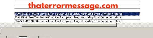 Etaxservice 40008 Error