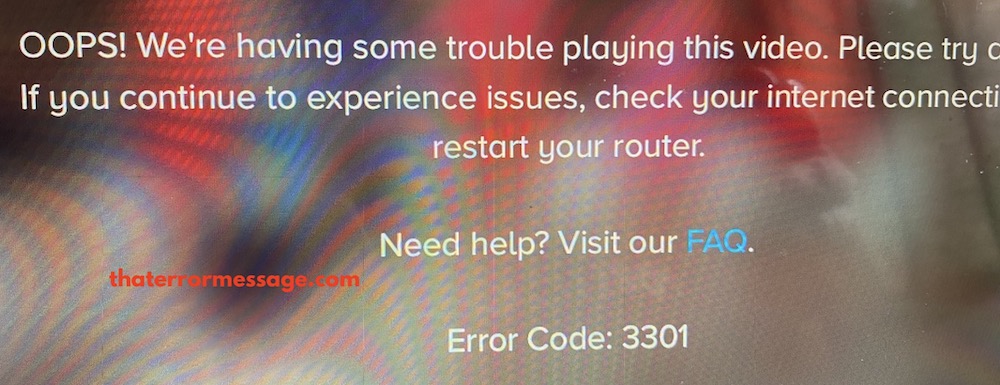 Having Trouble Playing This Video Error Code 3301 Paramount Plus