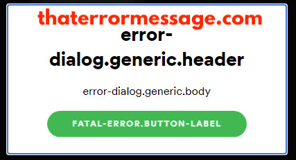 Error Dialog Generic Body Spotify