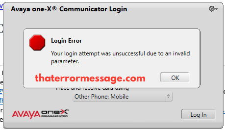 Avaya Your Login Attempt Was Unsuccessful