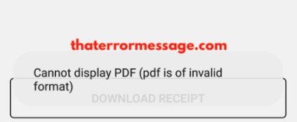 Cannot Display Pdf Invalid Airtel