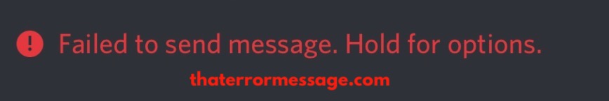 Failed To Send Message Discord