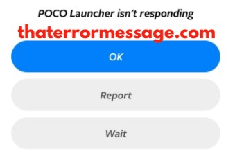 Poco Launcher Isnt Responding