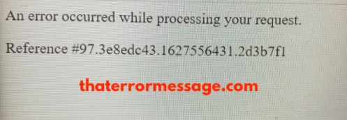 An Error Occurred While Processing Your Request Att