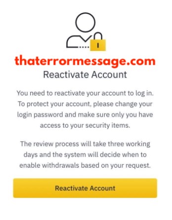 You Need To Reactivate Your Account To Log In Binance