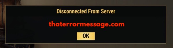Disconnected From Server Fallout