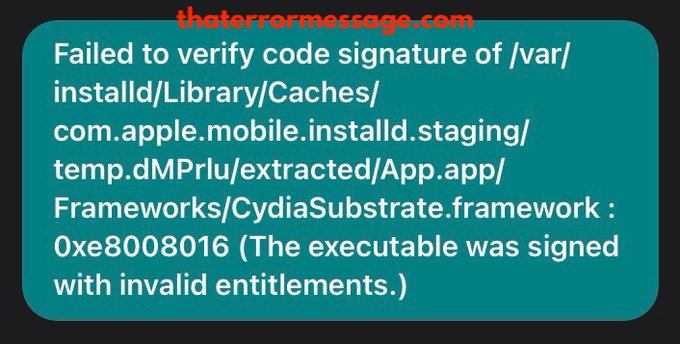 Failed To Verify Code Signature Ios Ninja