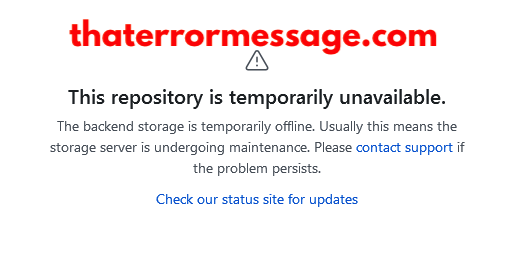 Repository Is Temporarily Unavailable Github