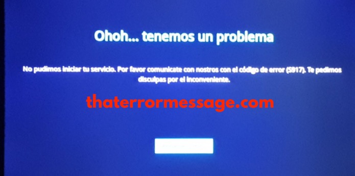 Error S917 Cablevision