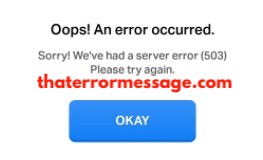 Clash Of Clans Server Error 503
