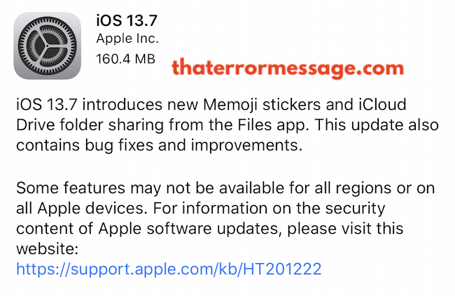 Ios 13 7 New Features