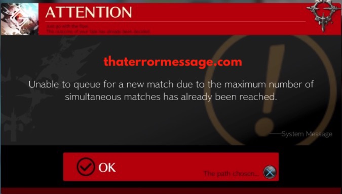 Unable To Queue For A New Match Due To The Maximum Number Guilty Gear