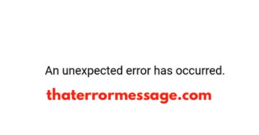 Unexpected Error Has Occurred Shibarmy