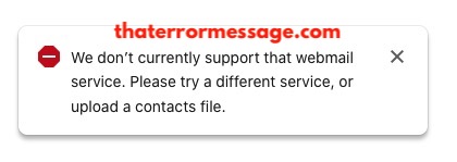 We Dont Support Webmail Linkedin