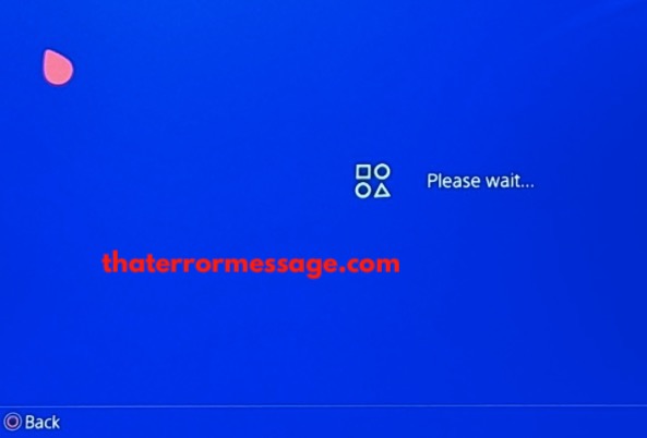 Please Wait Playstation