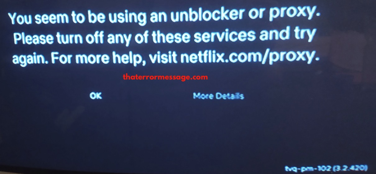 Tvq Pnm 102 Netflix Error