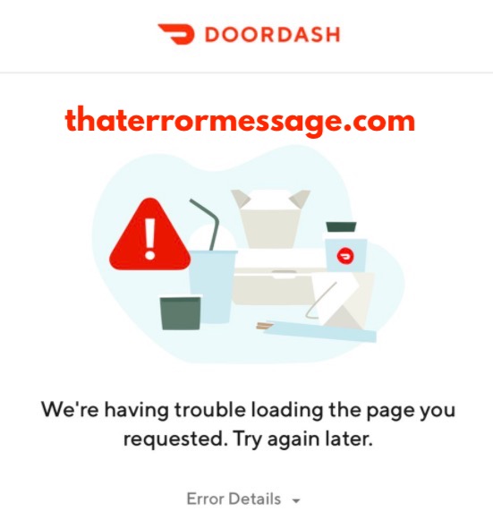 Trouble Loading The Page You Request Doordash