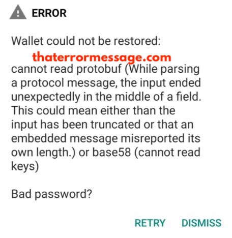 Wallet Could Not Be Restored Dogecoin Wallet