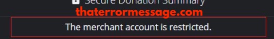 The Merchant Account Is Restricted Paypal
