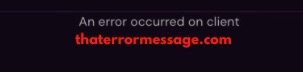An Error Occurred On Client Sushiswap