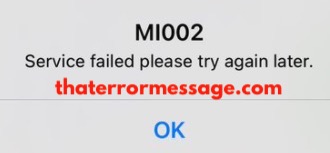 Mi002 Service Failed Barclays