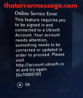 Online Service Error 0x7000015f Activision