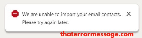 We Are Unable To Import Your Email Contacts Linkedin