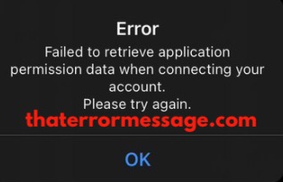 Failed To Retrieve Application Permission Data When Connecting To Account Topwar Battlegame